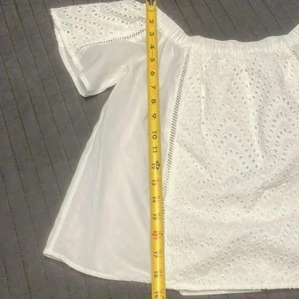 Express white off shoulder top Size Small - Picture 9 of 9